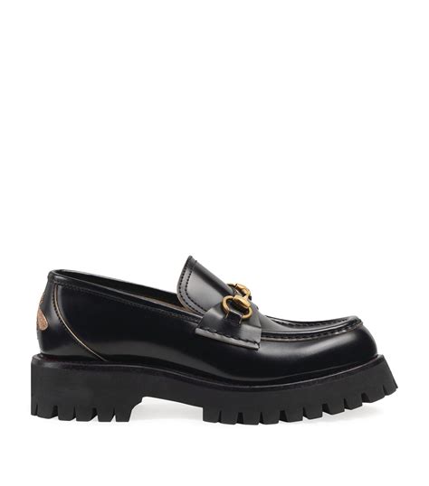 gucci horsebit loafers lug sole